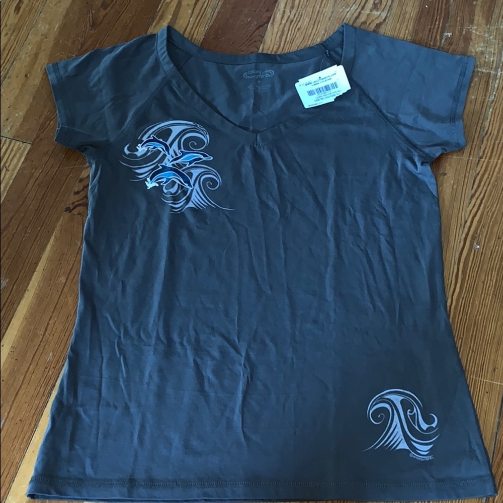 Hawaiian and Dolphin T-Shirt